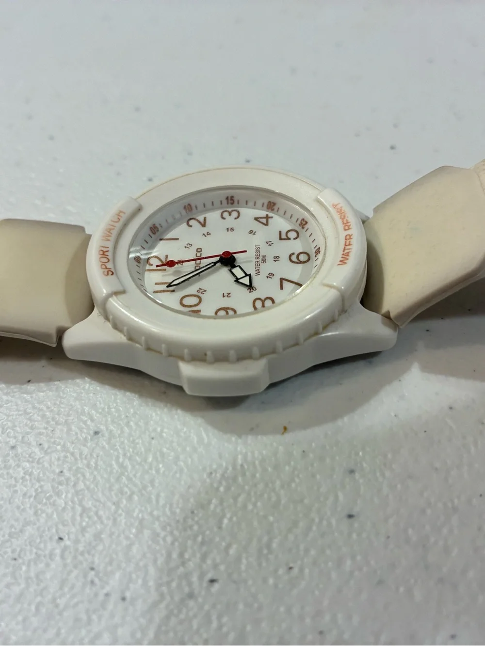 White Sport Watch - Water Resistant 50M
